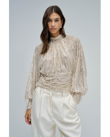 Blusa de Lentejuelas Salsa Jeans | Jayme Shop
