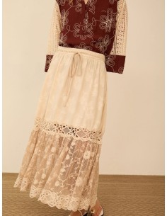 Falda Midi Jacquard Meisïe | Jayme Shop